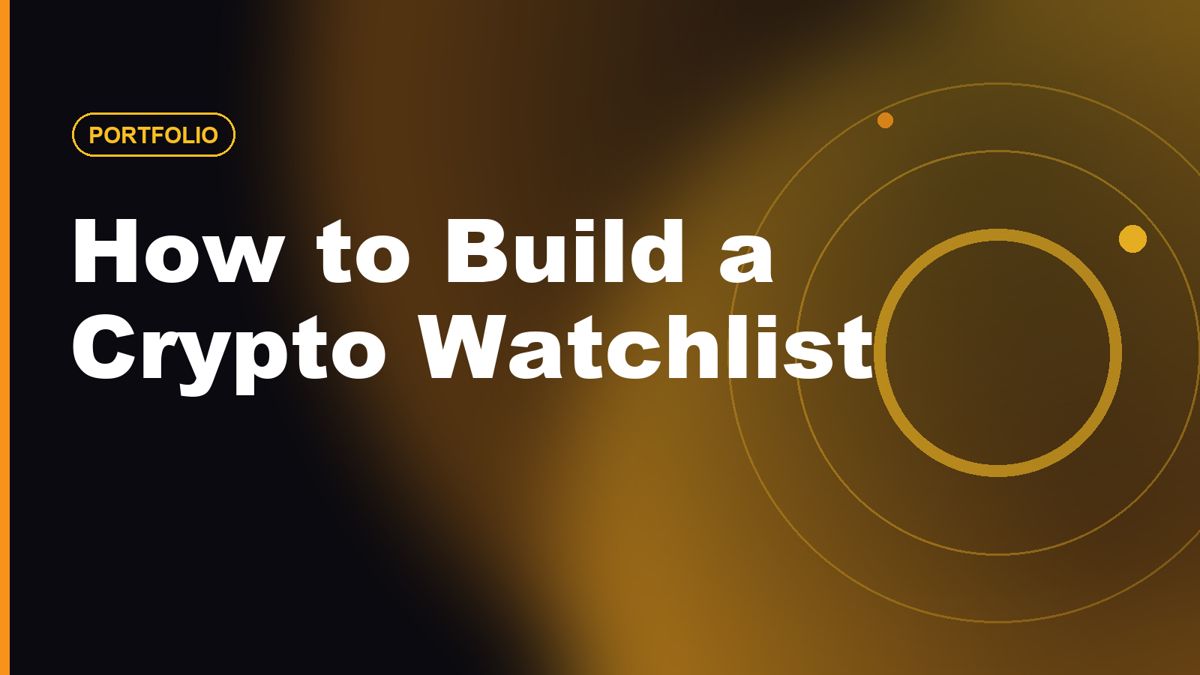 How to Build a Crypto Watchlist Without Chasing Every Pump