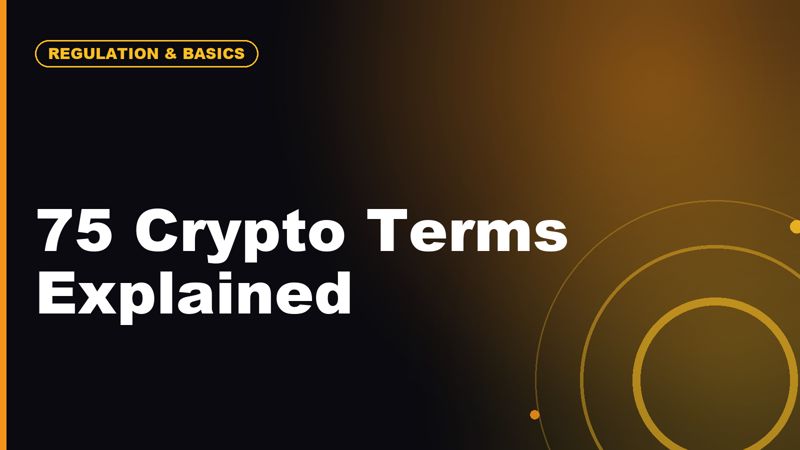 Crypto Glossary for Beginners: 75 Terms Explained in Plain English